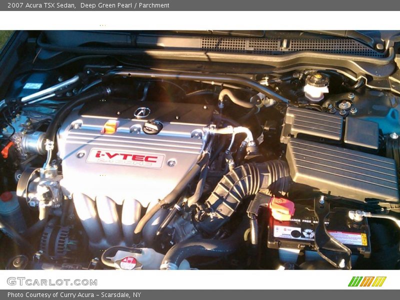 Deep Green Pearl / Parchment 2007 Acura TSX Sedan