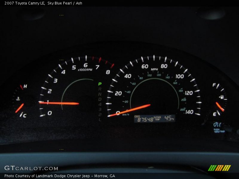 Sky Blue Pearl / Ash 2007 Toyota Camry LE