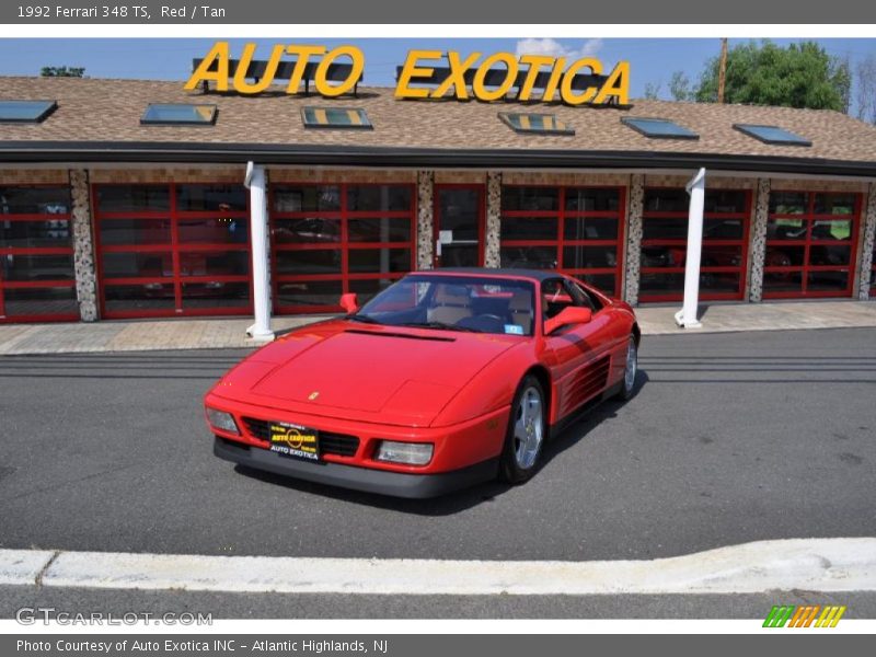 Red / Tan 1992 Ferrari 348 TS