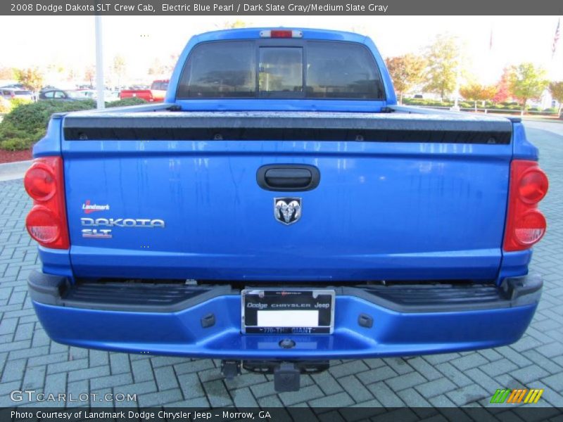 Electric Blue Pearl / Dark Slate Gray/Medium Slate Gray 2008 Dodge Dakota SLT Crew Cab