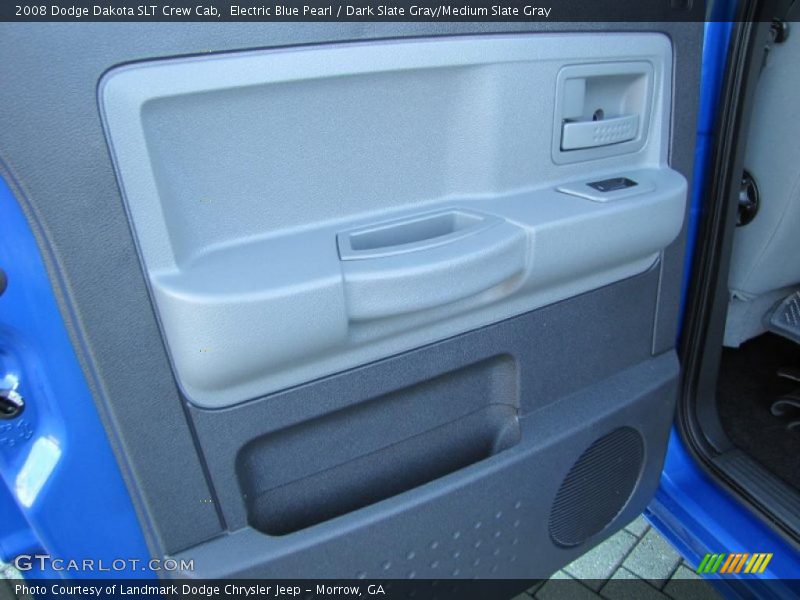 Electric Blue Pearl / Dark Slate Gray/Medium Slate Gray 2008 Dodge Dakota SLT Crew Cab