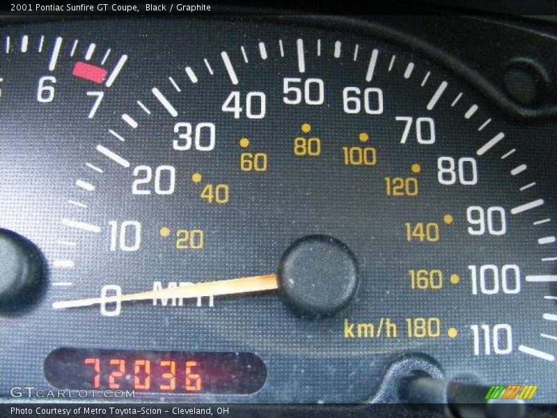Black / Graphite 2001 Pontiac Sunfire GT Coupe