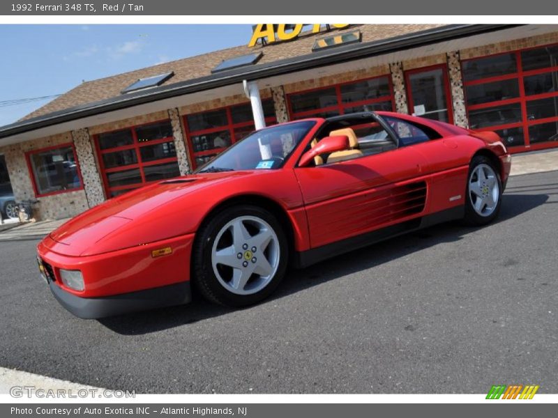 Red / Tan 1992 Ferrari 348 TS