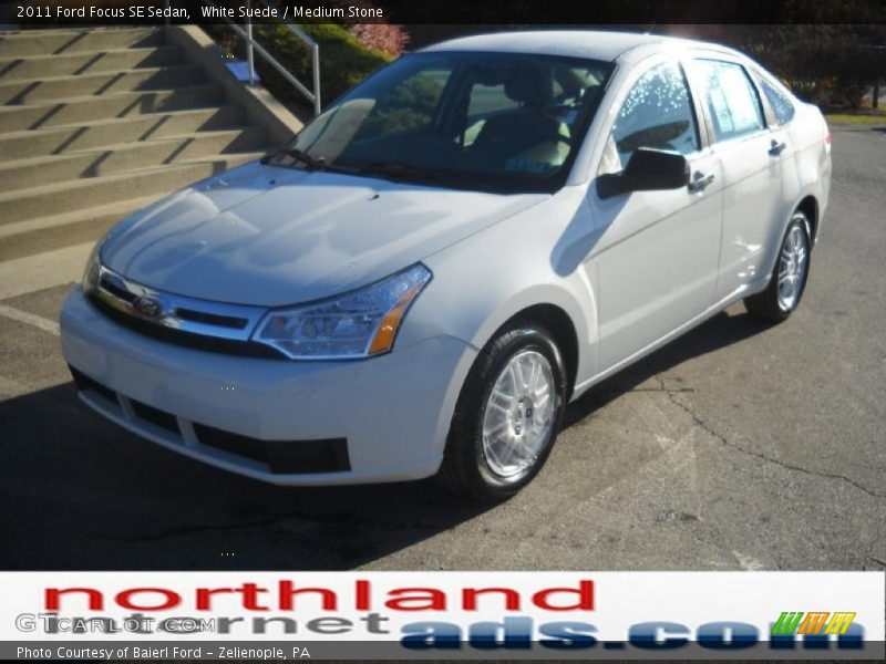 White Suede / Medium Stone 2011 Ford Focus SE Sedan