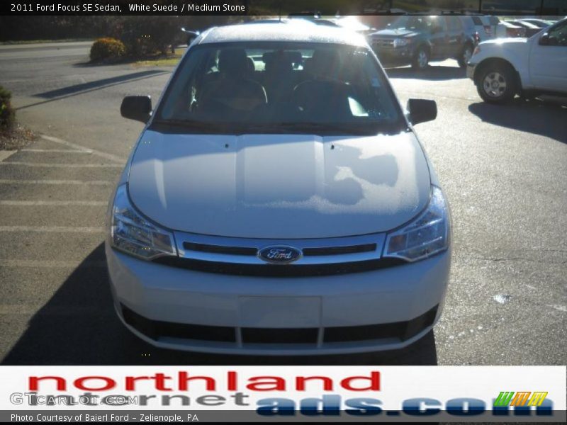 White Suede / Medium Stone 2011 Ford Focus SE Sedan