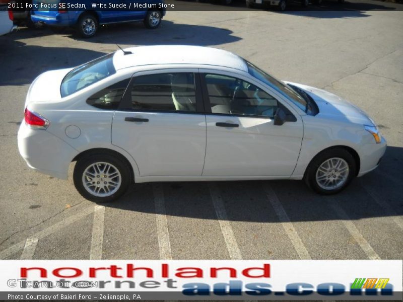 White Suede / Medium Stone 2011 Ford Focus SE Sedan
