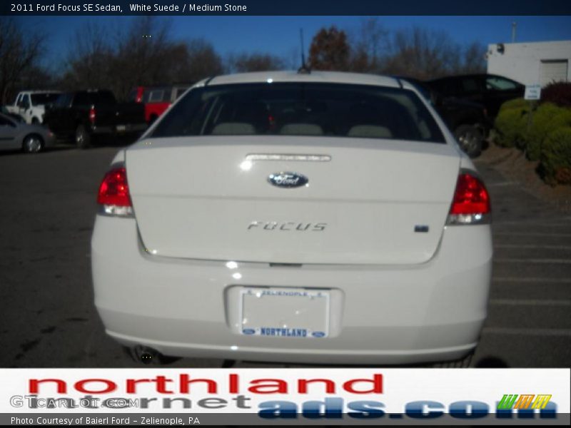 White Suede / Medium Stone 2011 Ford Focus SE Sedan