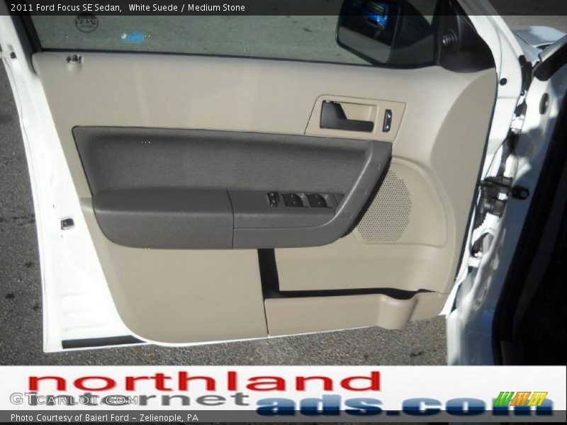 White Suede / Medium Stone 2011 Ford Focus SE Sedan
