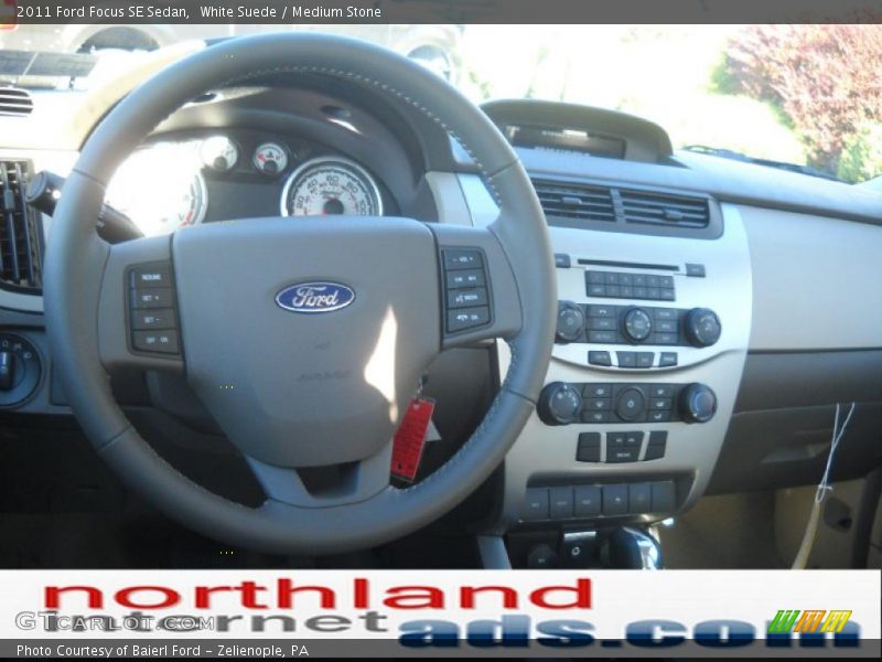 White Suede / Medium Stone 2011 Ford Focus SE Sedan