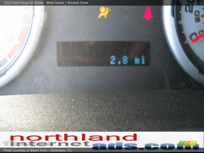 White Suede / Medium Stone 2011 Ford Focus SE Sedan