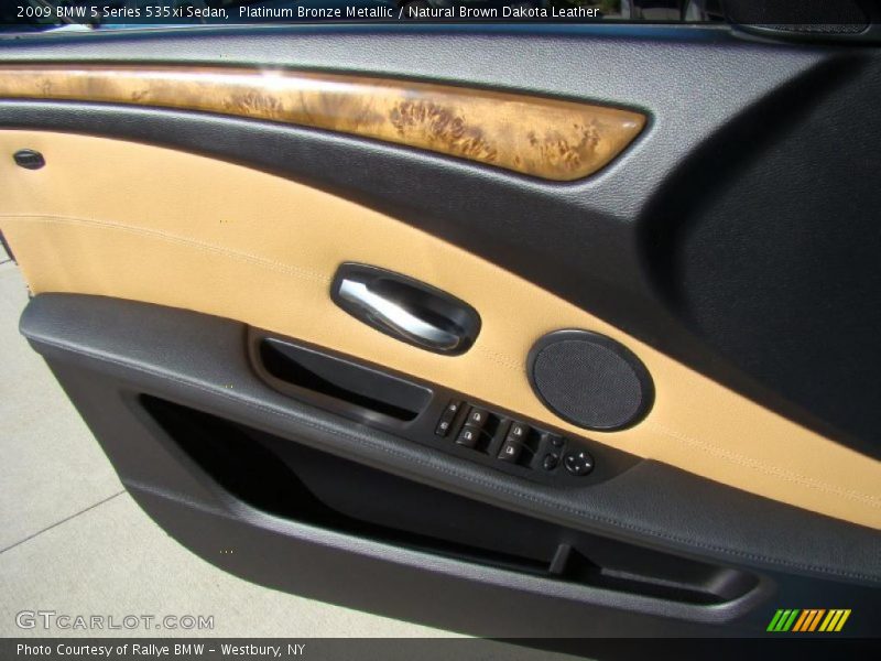 Platinum Bronze Metallic / Natural Brown Dakota Leather 2009 BMW 5 Series 535xi Sedan