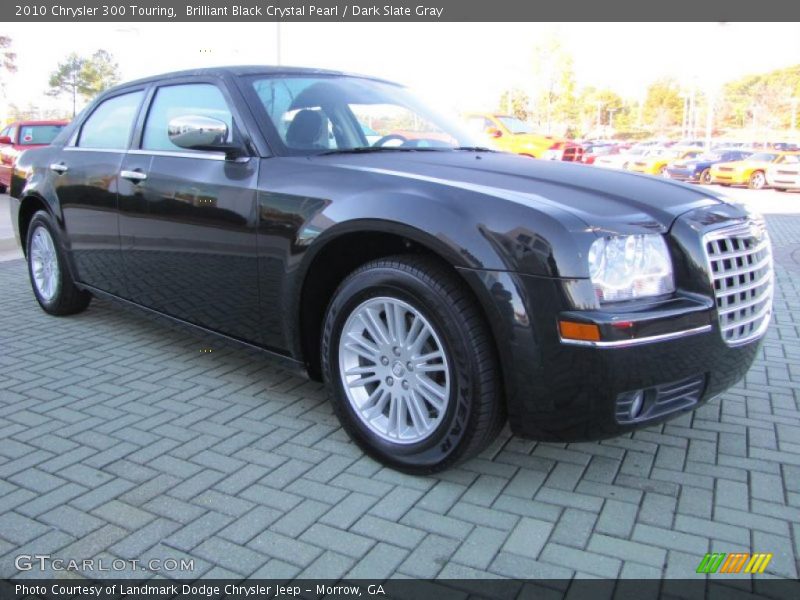 Brilliant Black Crystal Pearl / Dark Slate Gray 2010 Chrysler 300 Touring