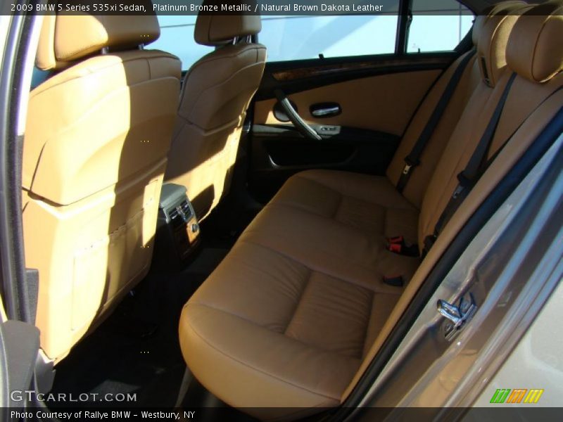 Platinum Bronze Metallic / Natural Brown Dakota Leather 2009 BMW 5 Series 535xi Sedan