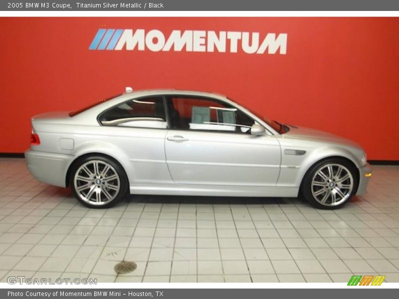 Titanium Silver Metallic / Black 2005 BMW M3 Coupe