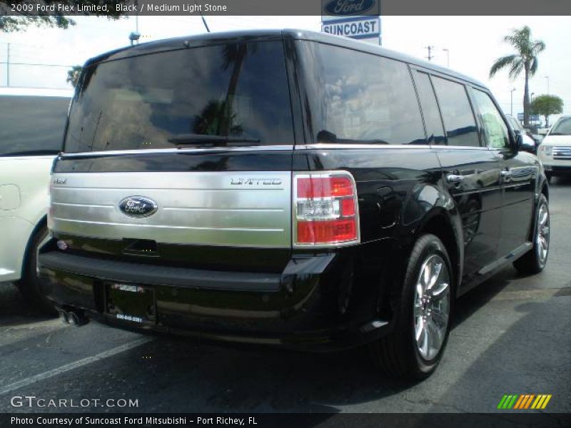 Black / Medium Light Stone 2009 Ford Flex Limited