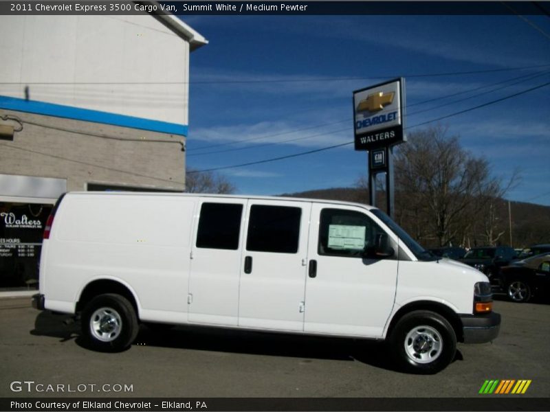 Summit White / Medium Pewter 2011 Chevrolet Express 3500 Cargo Van