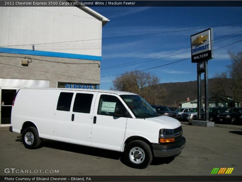 Summit White / Medium Pewter 2011 Chevrolet Express 3500 Cargo Van