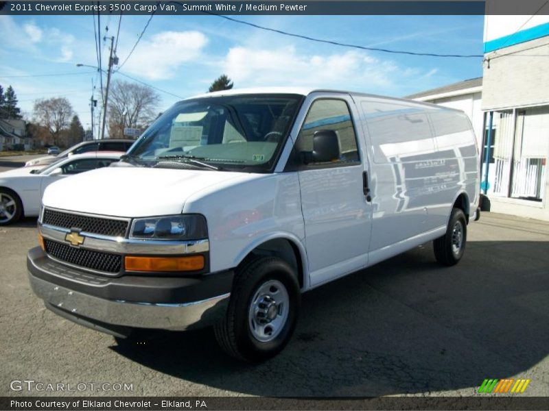 Summit White / Medium Pewter 2011 Chevrolet Express 3500 Cargo Van