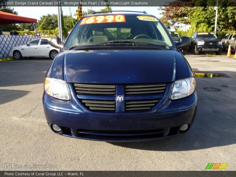 Midnight Blue Pearl / Dark Khaki/Light Graystone 2005 Dodge Grand Caravan SXT