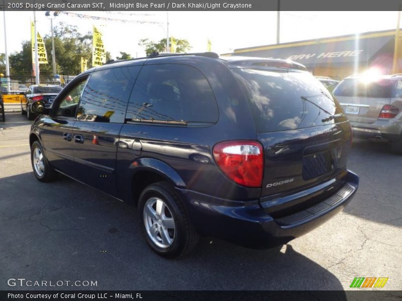 Midnight Blue Pearl / Dark Khaki/Light Graystone 2005 Dodge Grand Caravan SXT