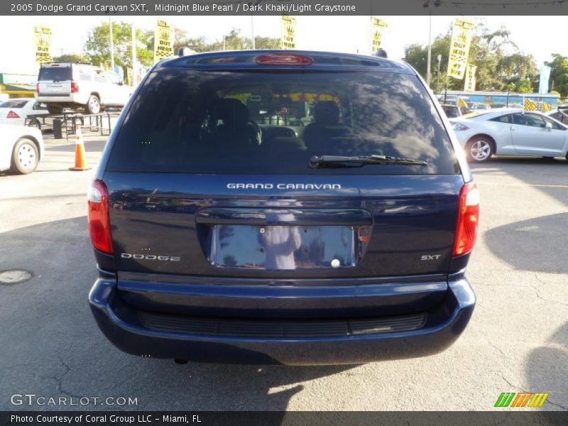 Midnight Blue Pearl / Dark Khaki/Light Graystone 2005 Dodge Grand Caravan SXT
