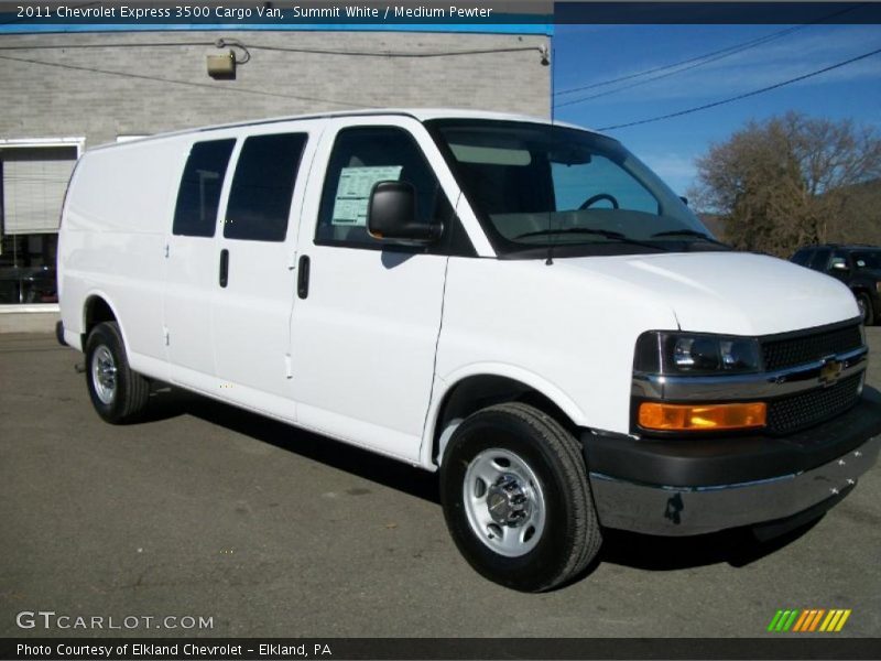 Summit White / Medium Pewter 2011 Chevrolet Express 3500 Cargo Van