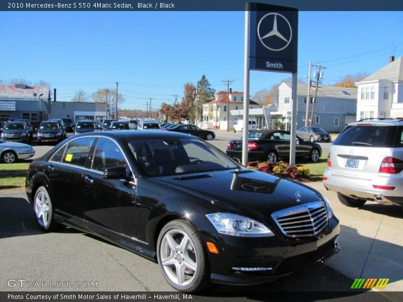 Black / Black 2010 Mercedes-Benz S 550 4Matic Sedan