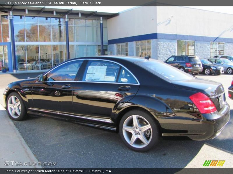 Black / Black 2010 Mercedes-Benz S 550 4Matic Sedan