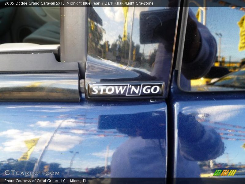 Midnight Blue Pearl / Dark Khaki/Light Graystone 2005 Dodge Grand Caravan SXT