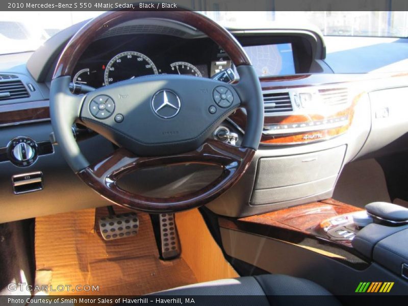 Black / Black 2010 Mercedes-Benz S 550 4Matic Sedan