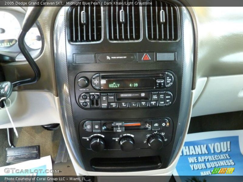Controls of 2005 Grand Caravan SXT