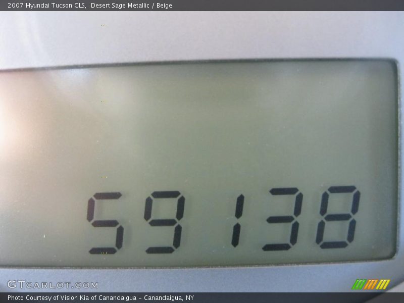 Desert Sage Metallic / Beige 2007 Hyundai Tucson GLS