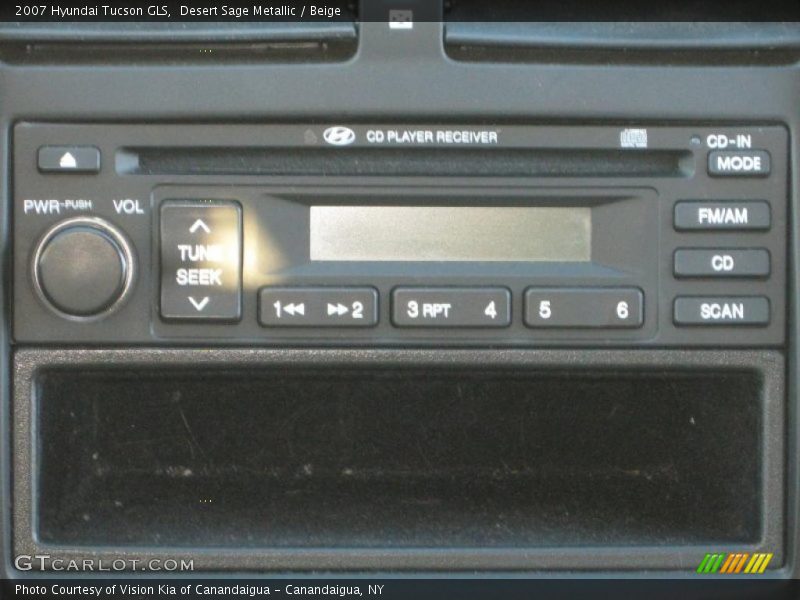 Desert Sage Metallic / Beige 2007 Hyundai Tucson GLS