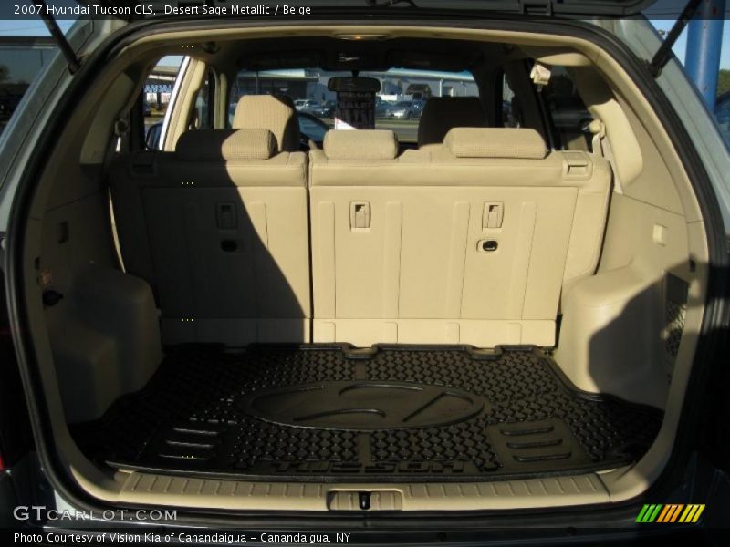 Desert Sage Metallic / Beige 2007 Hyundai Tucson GLS