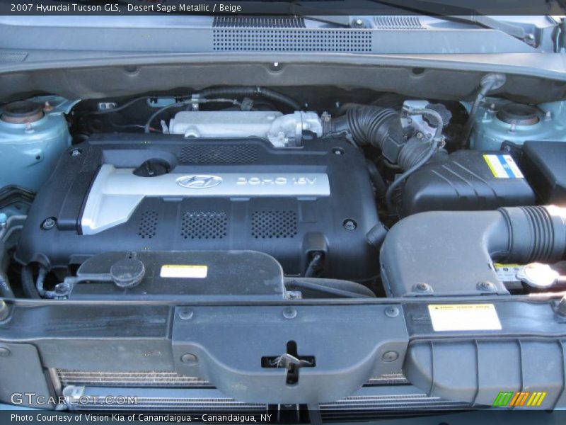 Desert Sage Metallic / Beige 2007 Hyundai Tucson GLS