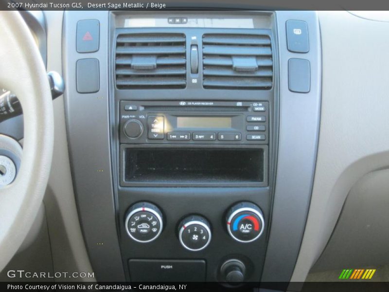 Desert Sage Metallic / Beige 2007 Hyundai Tucson GLS