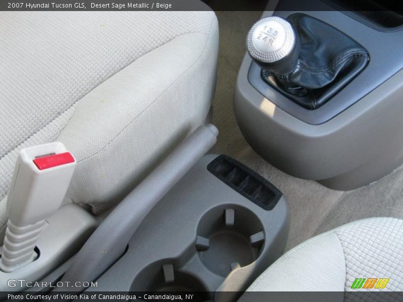 Desert Sage Metallic / Beige 2007 Hyundai Tucson GLS