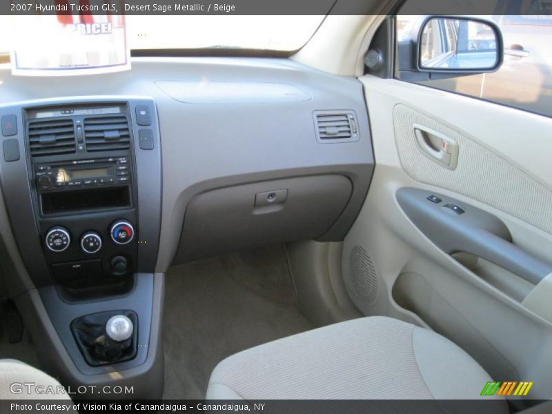 Desert Sage Metallic / Beige 2007 Hyundai Tucson GLS