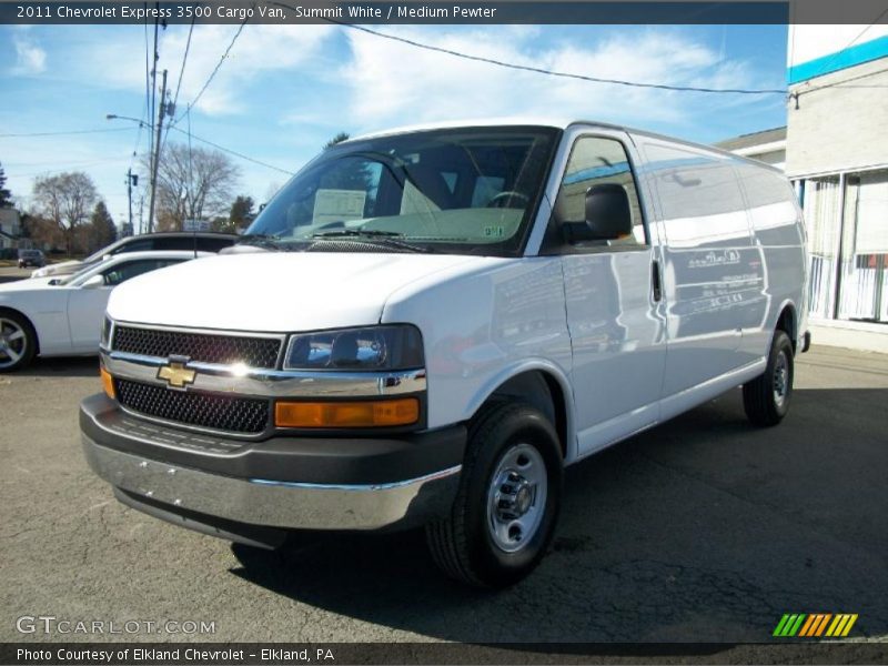 Summit White / Medium Pewter 2011 Chevrolet Express 3500 Cargo Van