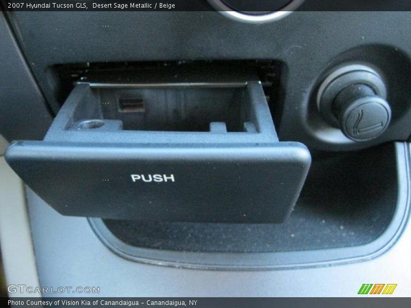 Desert Sage Metallic / Beige 2007 Hyundai Tucson GLS