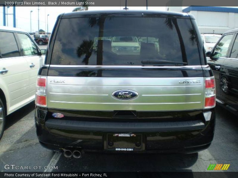 Black / Medium Light Stone 2009 Ford Flex Limited