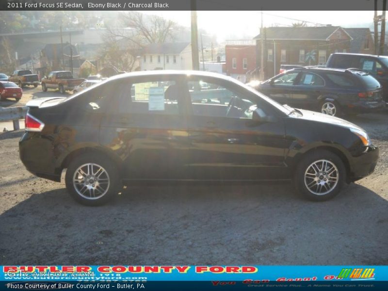 Ebony Black / Charcoal Black 2011 Ford Focus SE Sedan