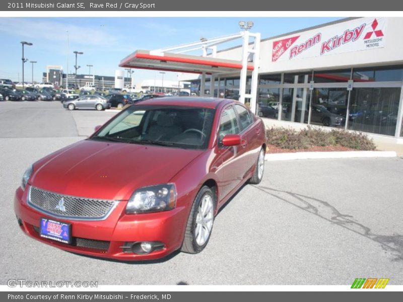 Rave Red / Gray Sport 2011 Mitsubishi Galant SE