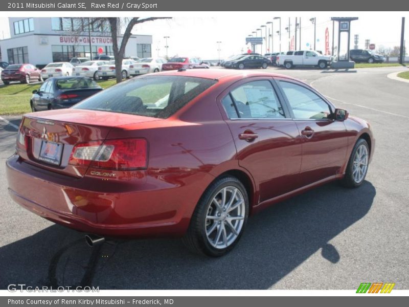 Rave Red / Gray Sport 2011 Mitsubishi Galant SE