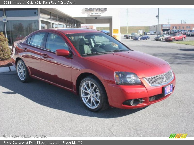 Rave Red / Gray Sport 2011 Mitsubishi Galant SE