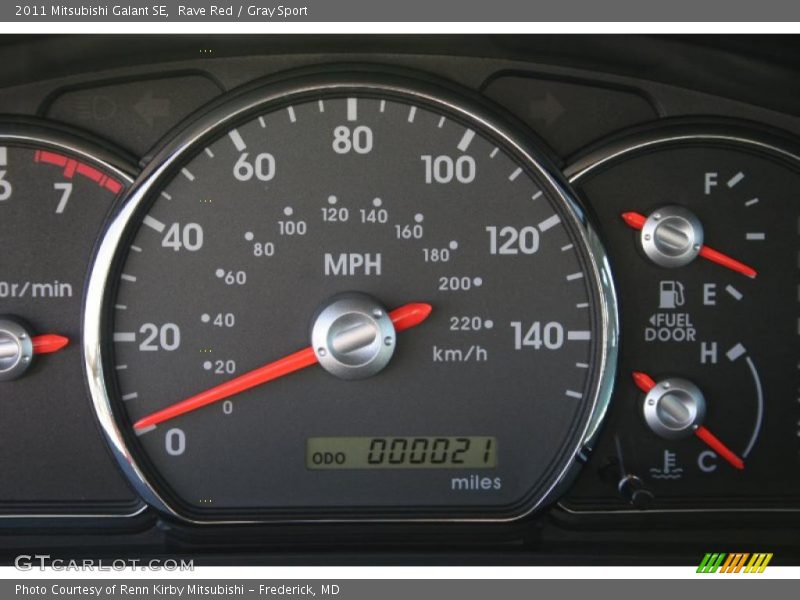 Rave Red / Gray Sport 2011 Mitsubishi Galant SE