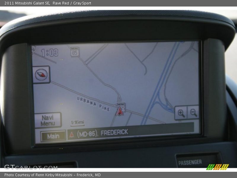 Navigation of 2011 Galant SE