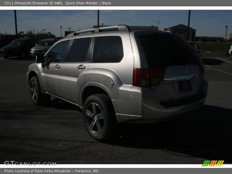 Quick Silver Metallic / Black 2011 Mitsubishi Endeavor SE AWD