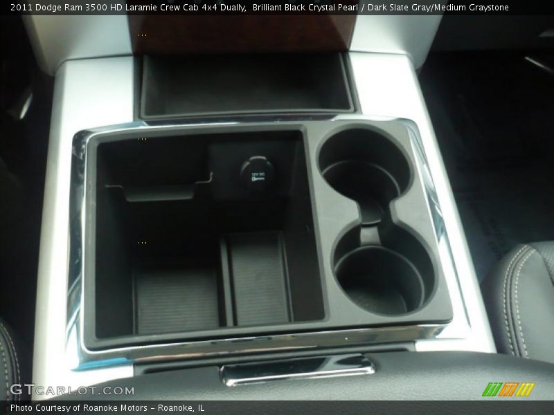 Brilliant Black Crystal Pearl / Dark Slate Gray/Medium Graystone 2011 Dodge Ram 3500 HD Laramie Crew Cab 4x4 Dually