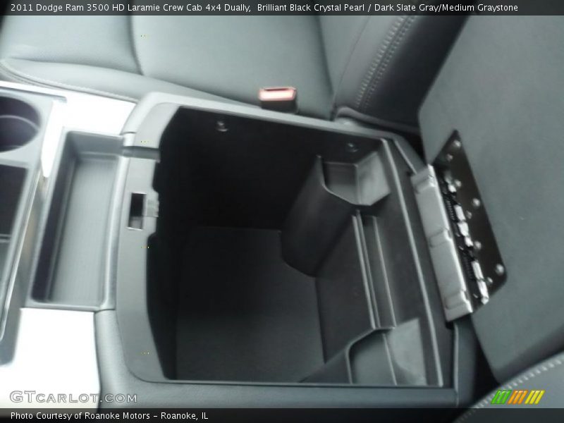 Brilliant Black Crystal Pearl / Dark Slate Gray/Medium Graystone 2011 Dodge Ram 3500 HD Laramie Crew Cab 4x4 Dually